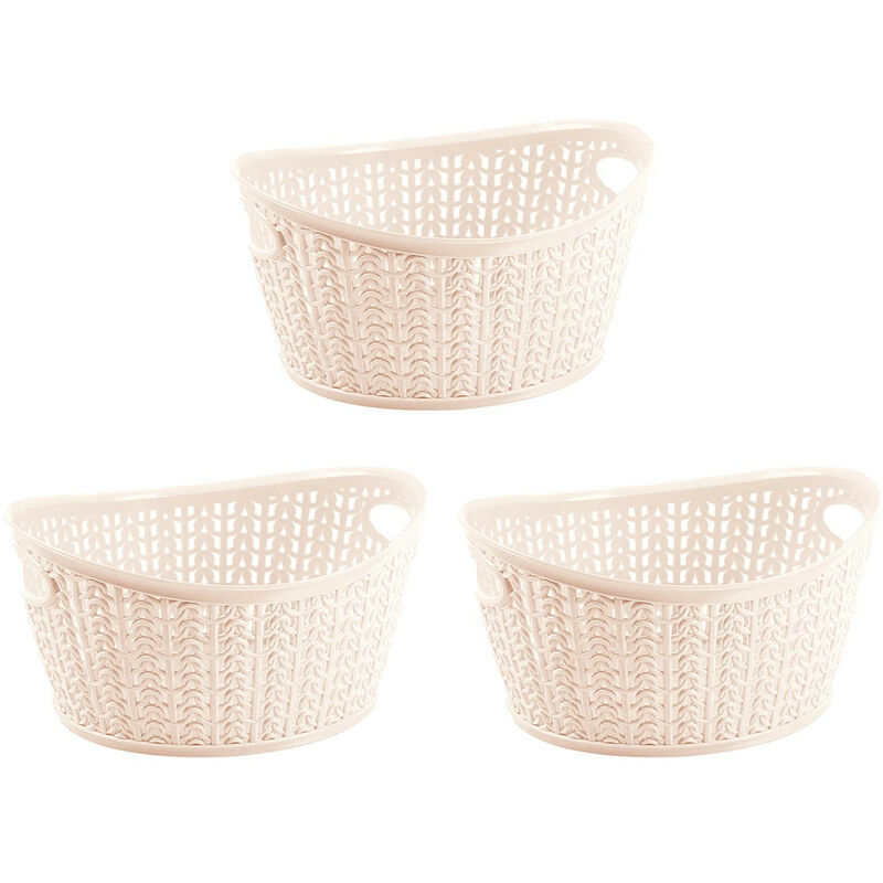 

Orion91 - Kit 3 Cestas Ovaladas 1,5 Litros 7house Color - Beige