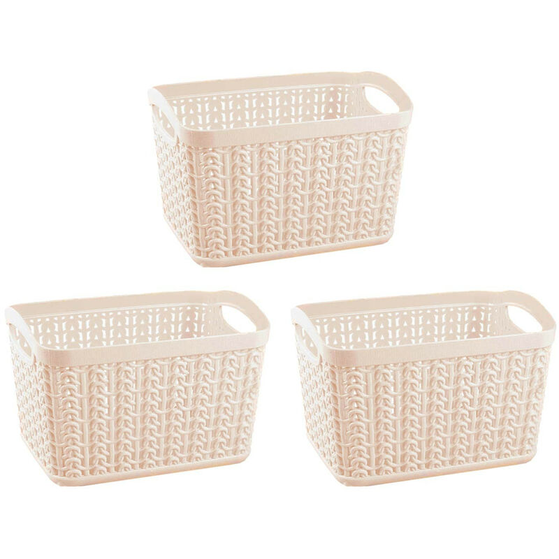 

Kit 3 Cestas Rectangulares 1,5 Litros 7house Color - Beige