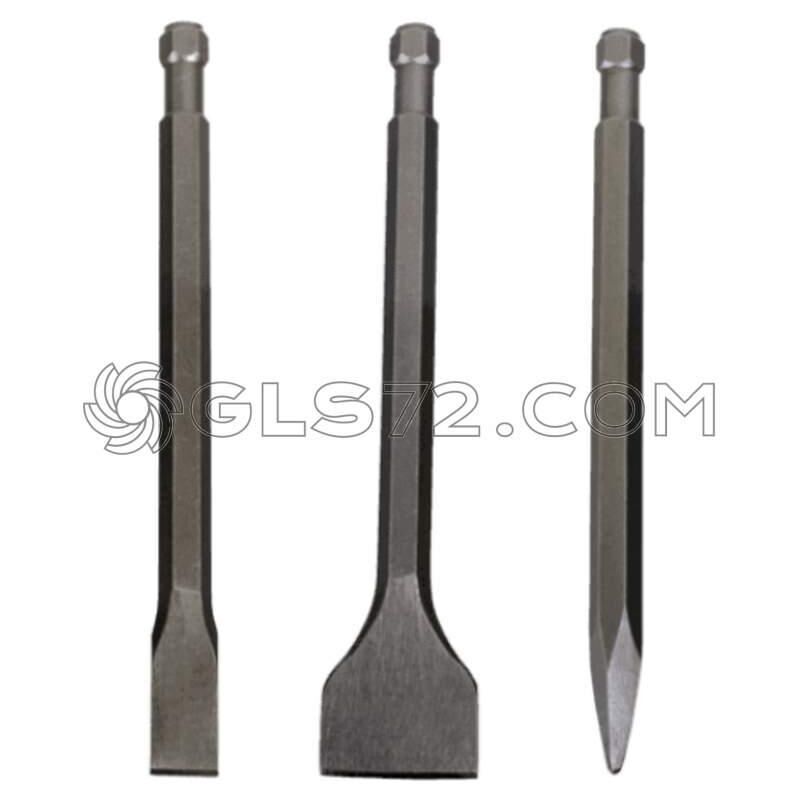 

KIT 3 CINCEL DE REPUESTO PARA HERRAMIENTA NEUMÁTICA AERO SPADE - Scheppach