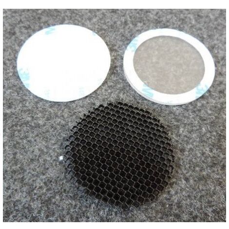Kit 3 diffuseurs optique Ø 50mm Nid d'abeille, transparent et opaque pour Spot encastré SEET EUROPOLE 2598