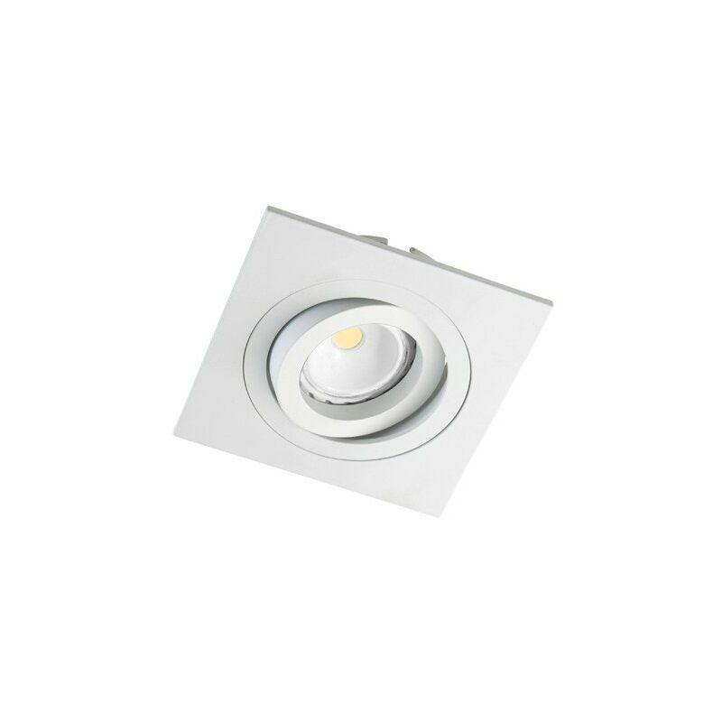 

Kit 3 focos LED empotrables cuadrado blanco | Luz Fría