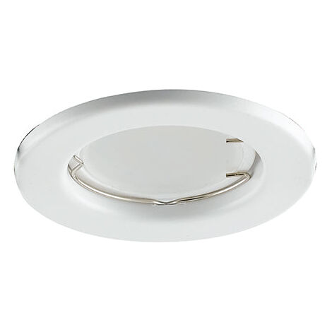 Kit 3 incassi MATRIX in metallo bianco opaco con lampadine LED GU incluse 6W 3000K (luce calda) 8x8,5 cm..