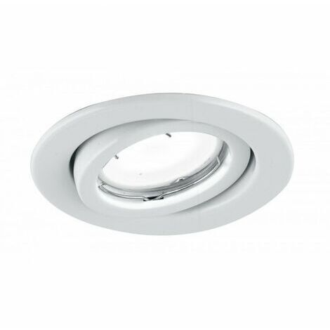 Kit 3 incassi MATRIX orientabili in metallo bianco con lampadine LED GU incluse 6W 3000K (luce calda) x8,5 cm..