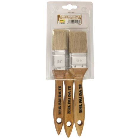 Kit 3 Pennelli 30-40-50 Per Smalti A Solvente - Pennellificio 2000