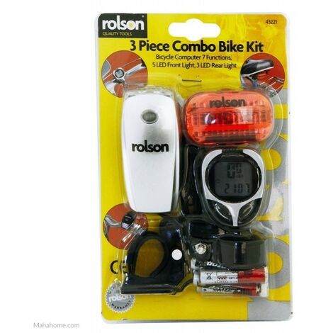 Kit 3 piezas bici Rolson (Ordenador 7 funciones)