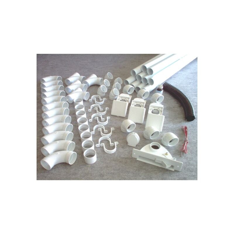 Atepac - kit 3 prises + 1 kit prise garage + 1 kit ramasse miettes - couleur au choix - blanc