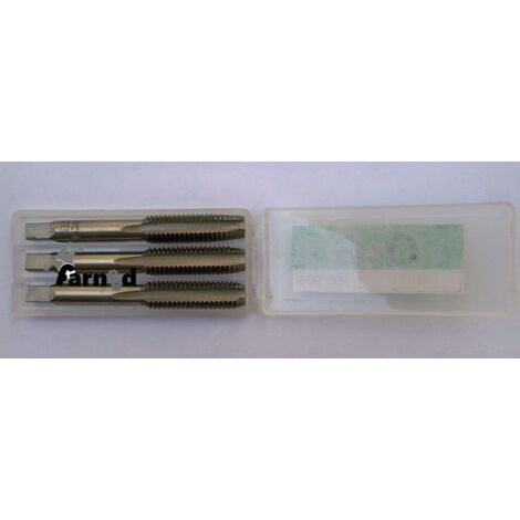 KIT 3 PZ MASCHI FILETTATI FILIERE HSS FILETTARE FILETTATURA MISURA 5 X 0,8 MM