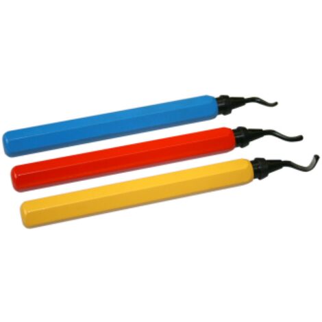 Kit 3 sbavatubi girevoli con testina intercambiabile tecnosystemi  11132081c