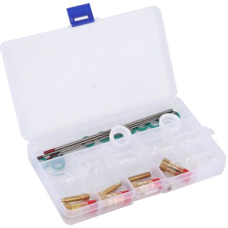 Kit 30 pièces de verres de soudure TIG, résistant à la chaleur, tailles 4 5 6 7 8 10, accessoires compatibles série WP-1718/26, pour torche de soudage professionnelle.