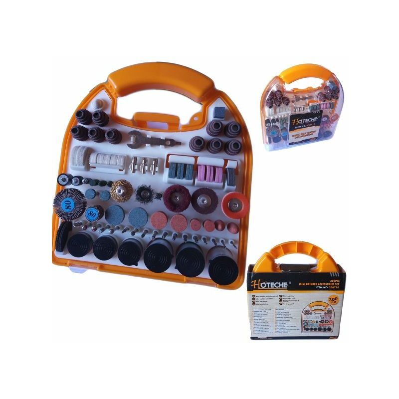 Image of Topolenashop - kit 300 pz accessori mini trapano dremel trapano set frese con valigetta