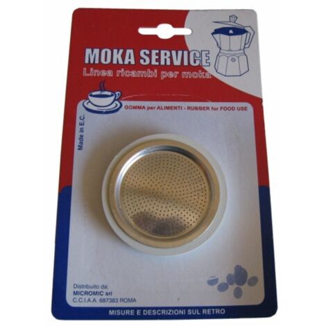kit 3PZ GUARNIZIONI   1 FILTRO CAFFETTIERA MOKA COMPATIBILI BIALETTI UNIVERSALI