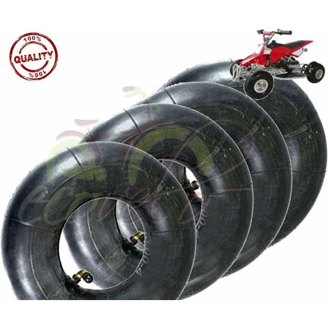 KIT 4 CAMERE D'ARIA 3.00-4 VF TR87 VALVOLA METALLICA IN FERRO PER RUOTA CARRELLO CARRELLINO PORTAPACCHI CARROZZELLA MINI QUAD GOMMA PNEUMATICO COPERTONE Ecovelo