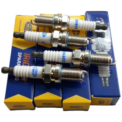 Kit 4 candele accensione marelli abarth 500-595-500 fiat 124 500x 500l 14 turbo