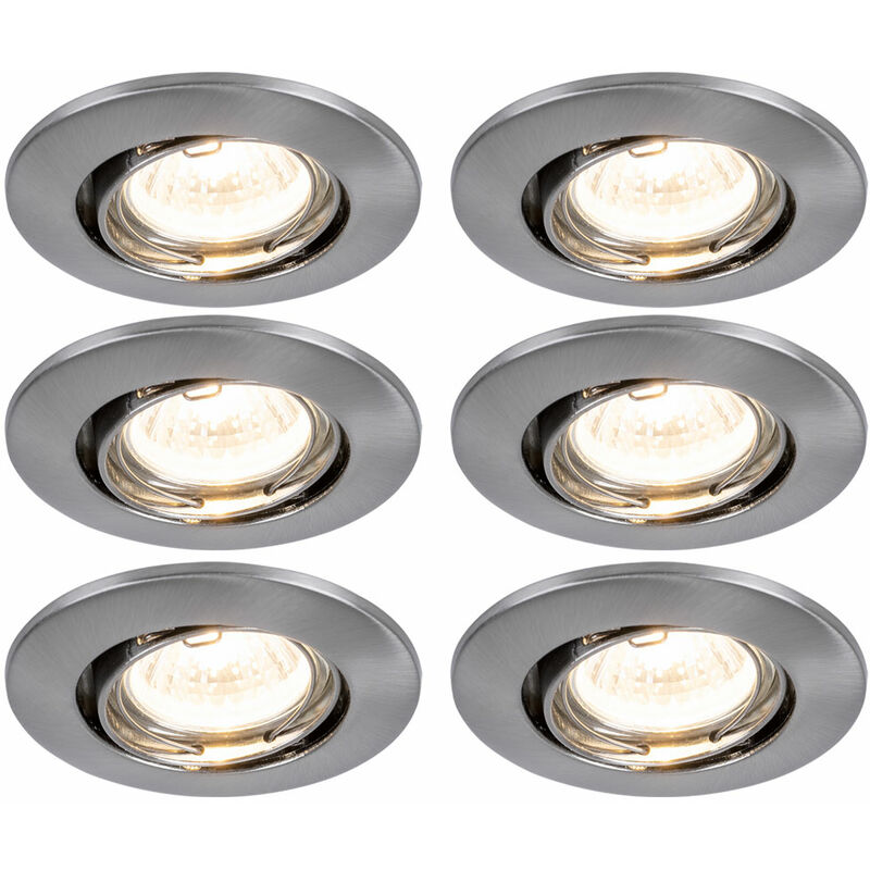 Image of Paulmann - Set di 6 faretti da incasso rotondi per illuminazione da soggiorno faretti luci 993.77