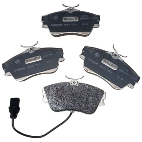 Kit 4 pastiglie freno anteriori originali per volkswagen multivan t4 1990-2004