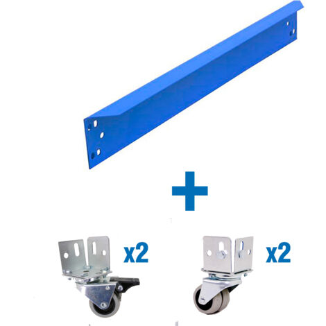 Kit 4 roues et barre transversale Stockman LAR4RUE1V capacité 120kg pour établi