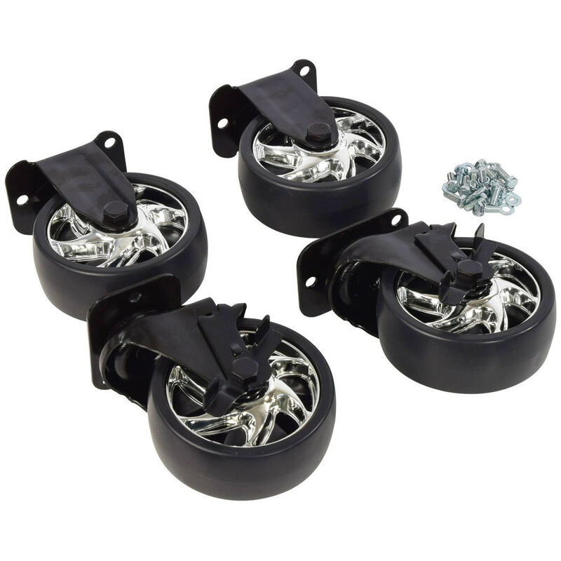 Autobest - Kit 4 roulettes - remplacement pour servante atelier.