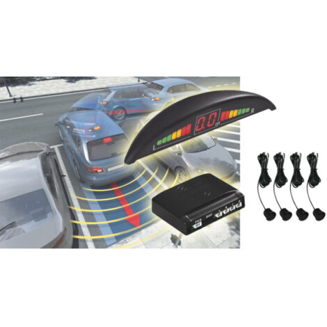Kit 4 Sensories De Parking With Mini Display Led Wireless On Fresh In