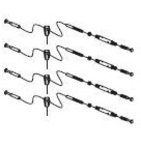 Kit 4 Tirants Inox Pour Lisse 7,4M - Acc. Bayt980 FADINI