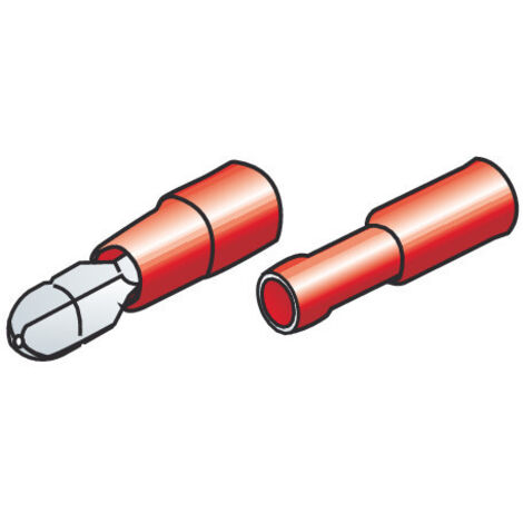 Kit 40 terminali-capicorda rotondi - Rosso