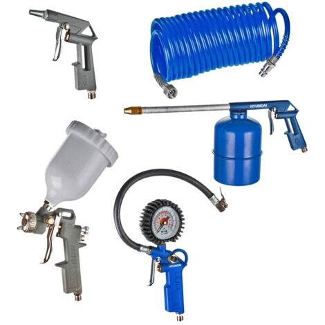 kit 5 accessori per compressore hyundai con attacco rapido