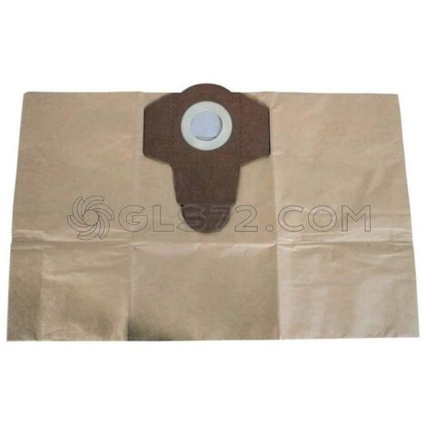 KIT 5 BOLSAS PAPEL PARA ASPIRADORES POLVO SCHEPPACH ASP20-ES ASP30-ES ASP30-OES