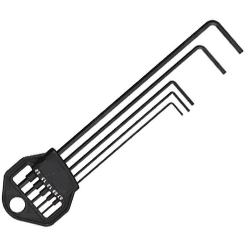 Adnauto - Kit 5 cles Allen en acier chrome-vanadium - 0.7 0.9 1.3 1.5 2.0