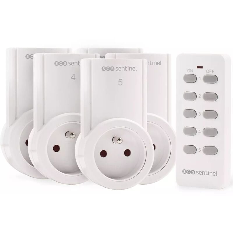 Scs Sentinel - Kit 5 prises télécommandées, ControlPower 2300 w