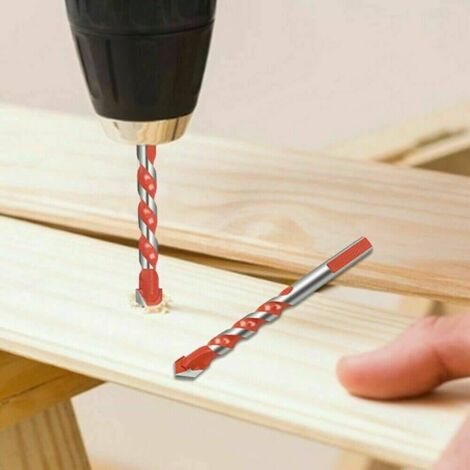 KIT 5 PUNTE MULTIFUNZIONE TRAPANO LEGNO CERAMICA PIETRA VETRO DA 6 A 12 MM 390