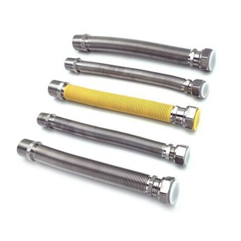 KIT 5 PZ FLESSIBILI INOX ESTENSIBILI PER CALDAIE A GAS mm 220/420