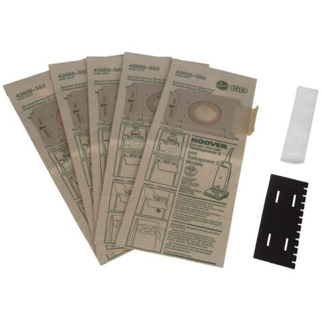 Kit 5 SACs + 2 Filtres H18 Turbopower 09173709 Hoover