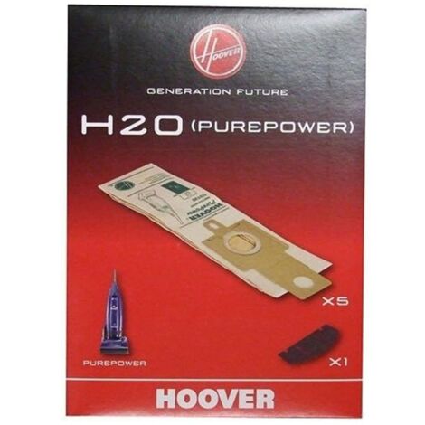 Kit 5 sacs + 2 filtres H20 (36073-58843) (09173717) Aspirateur HOOVER