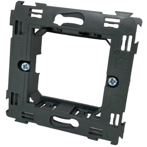 Kit 5 supporti modulo per placche 2 posti compatibile con living light international cassetta 502 scatola per placchette interruttori