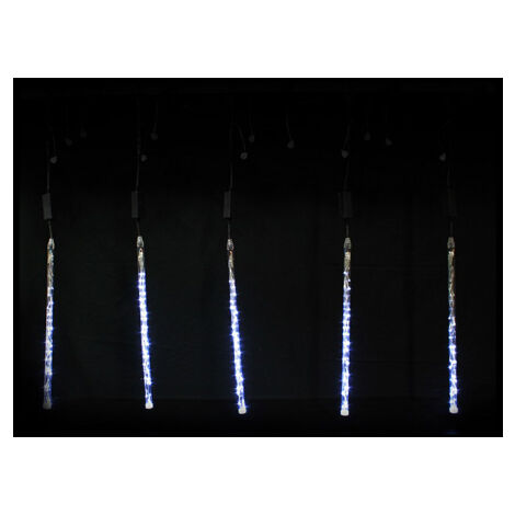 kit 5 tubes festisnow effet comète 58cm 100leds blanc festilight
