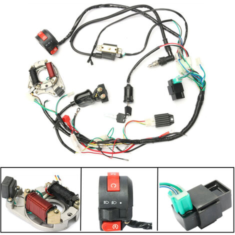 AUGIENB Kit 50 70 90 110CC CDI Start Regolatore Bobina Accensione Elettrica ATV Quad Agito
