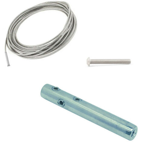 Kit 5m câble inox 4mm serti 1 coté + 1 tendeur Angle Racine Accueil CABLE Kit câbles inox Kit droit inox