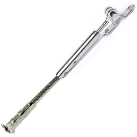 Kit 5m câble inox 4mm serti + tendeur articulé inox