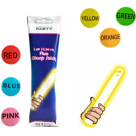 KIT 6 BÂTONS LUMINEUX GÉANTS TRIPLE STARLIGHT PARTY FLUORESCENT PARTIES