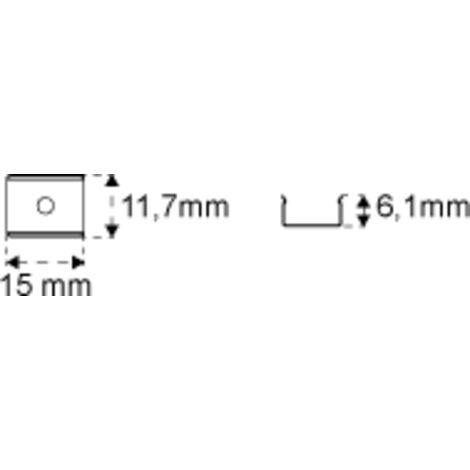 Kit 6 clips de fixation avec vis Lite Track - L&S ITALIA SRL