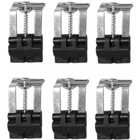 KIT 6 PZ GANCI PER FISSAGGIO LAVELLO INOX