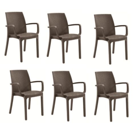 KIT SEDIE SEDIA POLIPROPILENE BAR RISTORANTE INTERNO ESTERNO