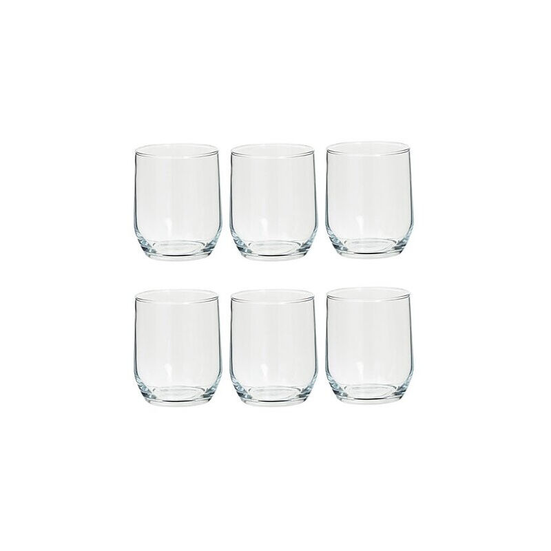 Lot de 6 gobelets bas 'Paol'eau' - Transparent - 31 cl - Livraison gratuite