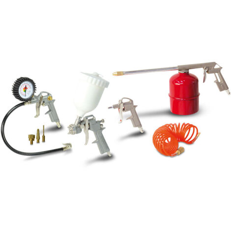 Kit 8 accesorios herramientas neumáticas Stanley para compresor de aire