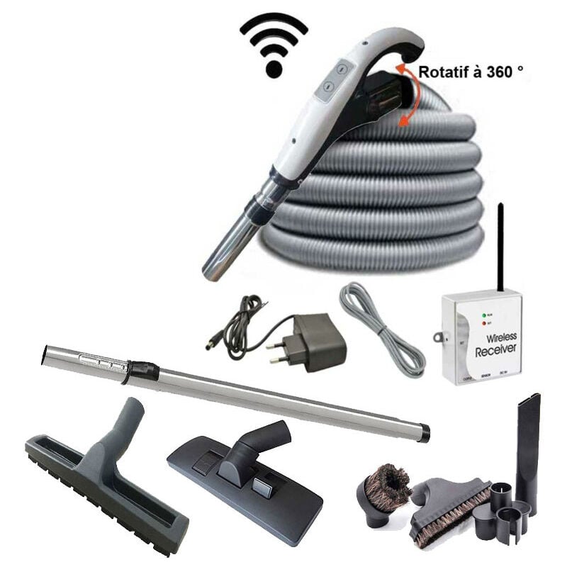 Atepac - Kit 8 accessoires + 1 flexible universel on/off type aldes - longueur au choix (de 6 à 15m) - 10m