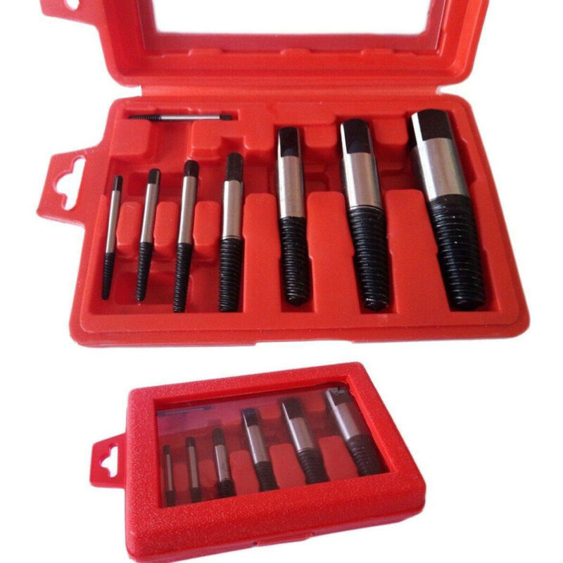 Trade Shop Traesio - Kit 8 Estrattori Conici Per Viti Bulloni Spezzate Prigionieri Estrattore Conico -