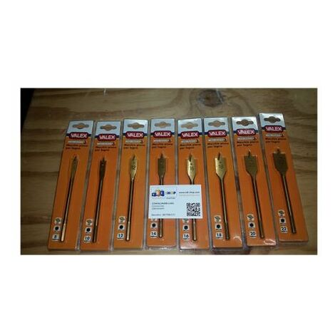 kit 8 punte legno mecchie valex 8 10 12 14 16 18 20 22 rivestite al TIN