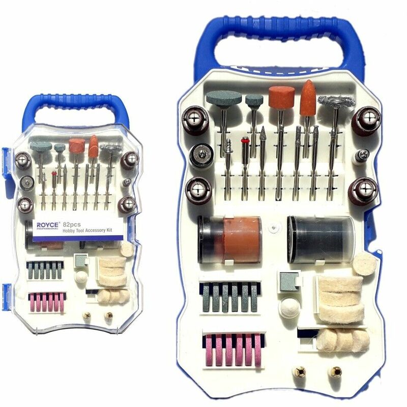 Image of Topolenashop - kit 82 accessori mini trapano dremel punte per lucidare levigare in valigetta