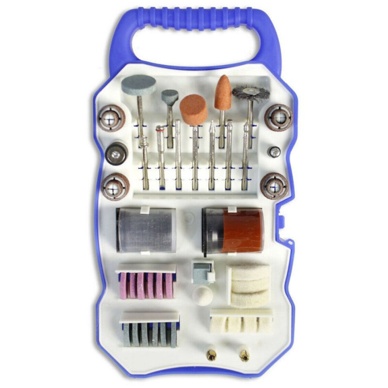 Image of Trade Shop - KIT 82 ZUBEHÖR MINI BOHRER DREMEL BOHRER BITS POLIEREN POLIEREINSÄTZE -