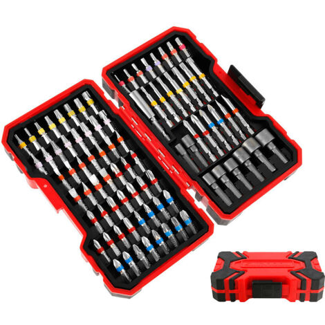 Kit 83 embouts magnétiques universels pour tournevis, avec mallette.