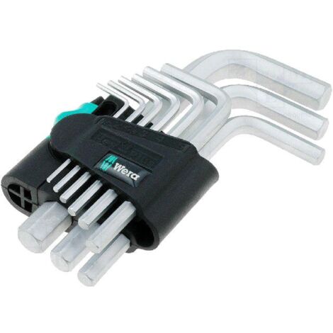 Kit 9 cles Allen en acier chrome-vanadium - Hex-Plus - Chrome